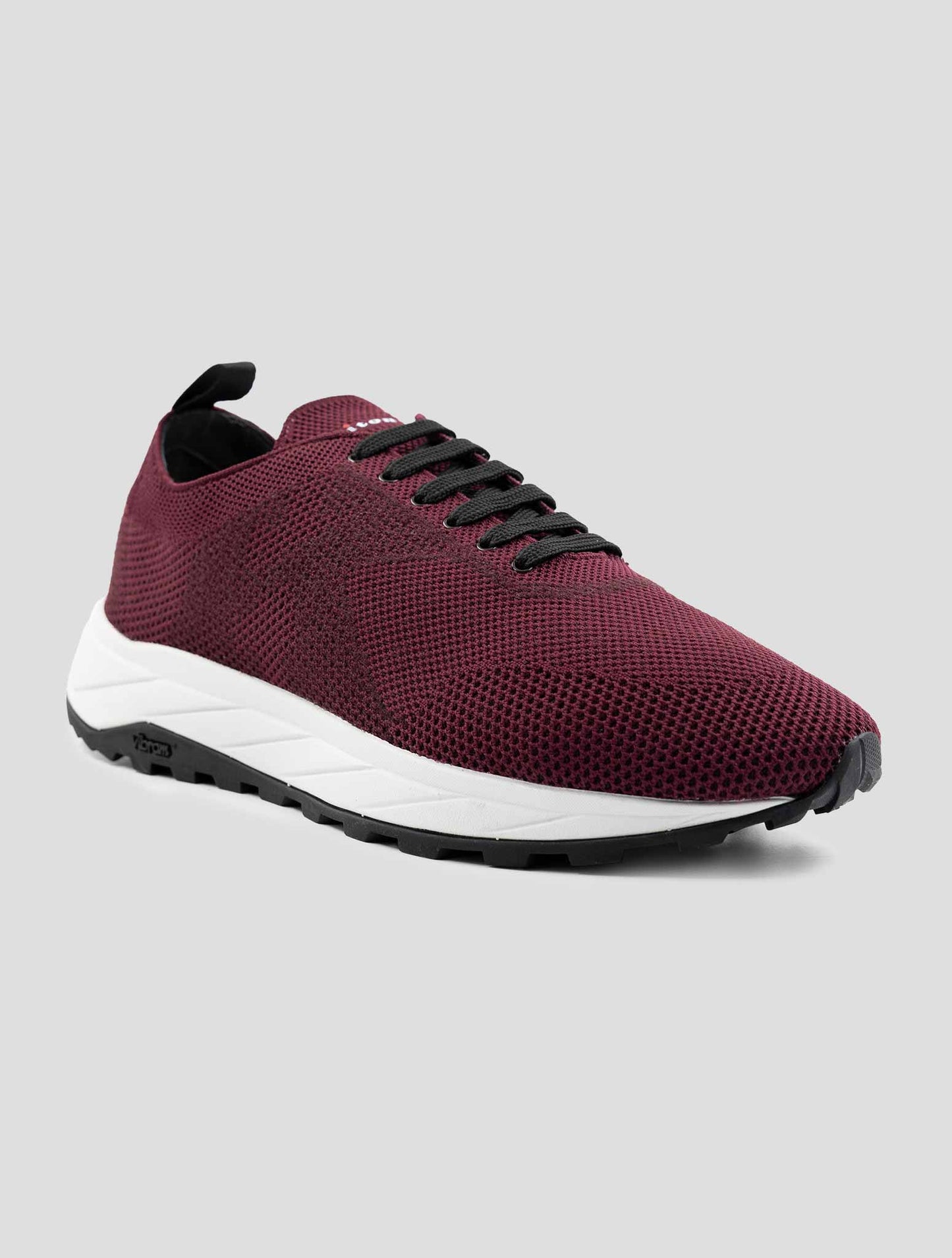 Kiton Bordeaux Pl Tpu Wool Sneakers