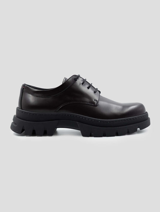 Kiton Burgundy Leather Dress Shoes
