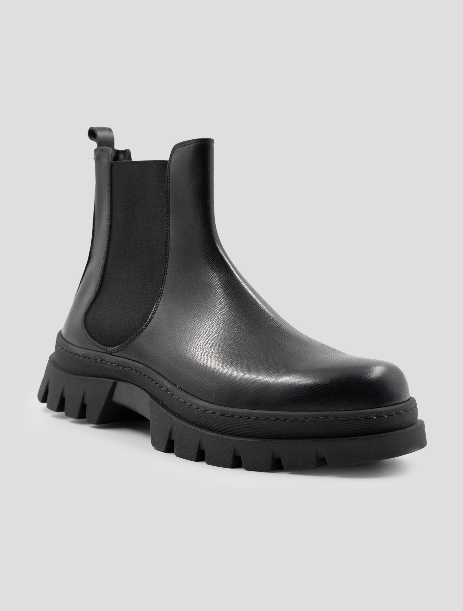 Kiton Black Leather Boots