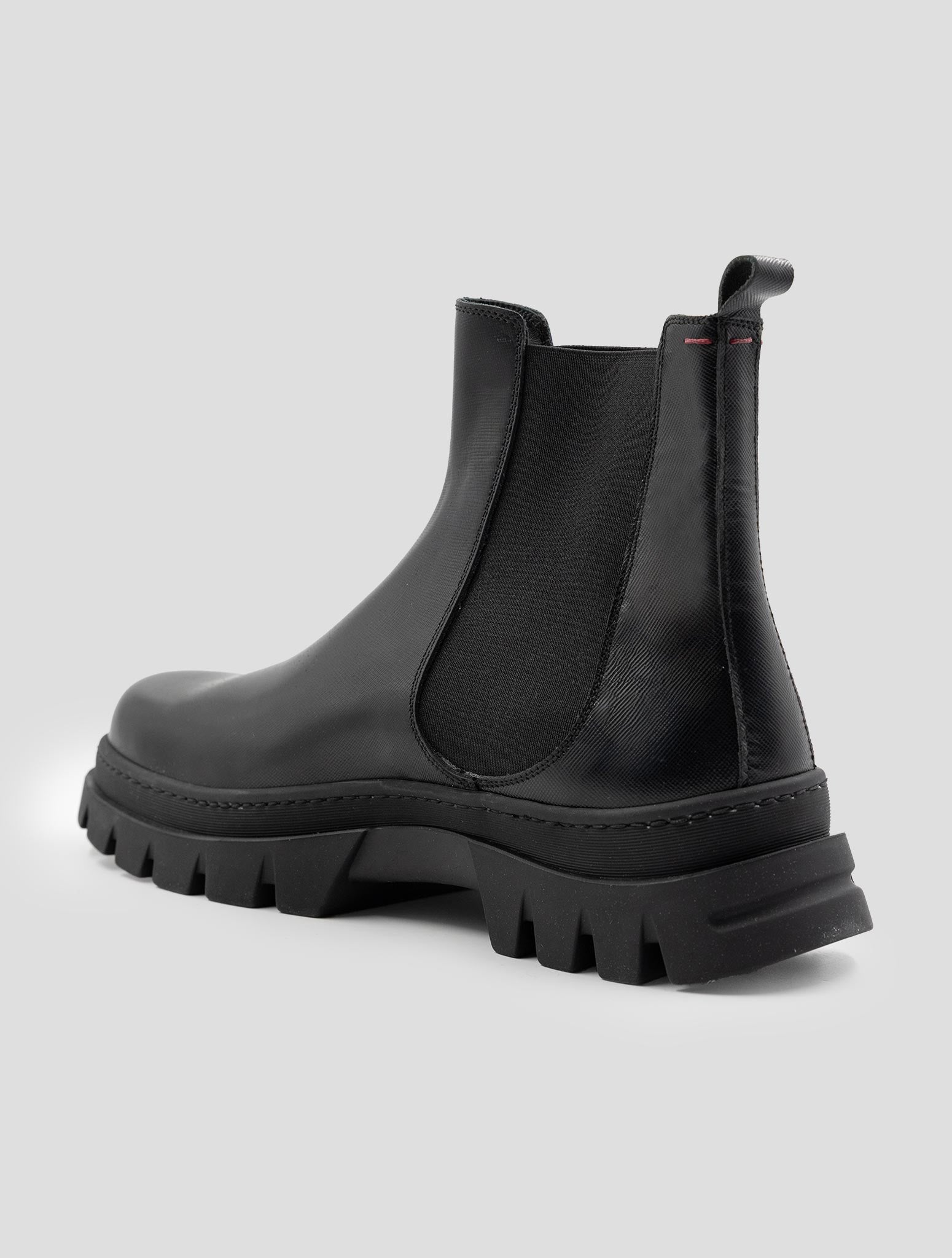 Kiton Black Leather Boots