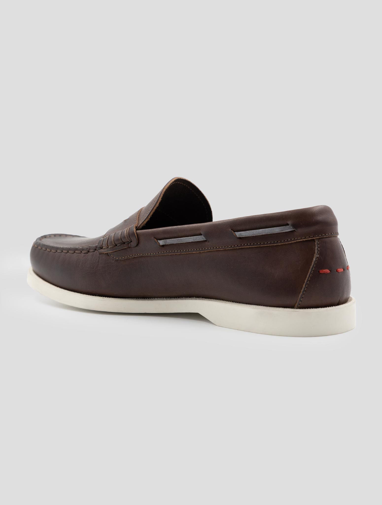Kiton Brown Leather Loafers