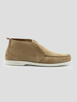 Kiton Beige Leather Suede Loafers