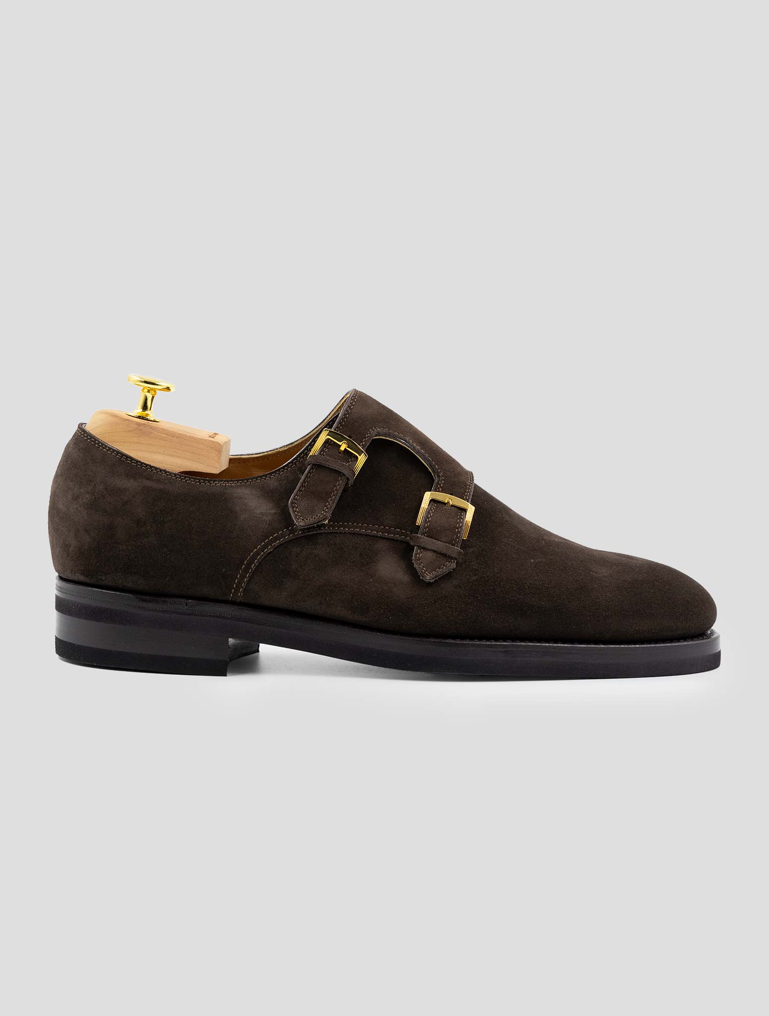 Kiton Brown Leather Suede Dress Shoes