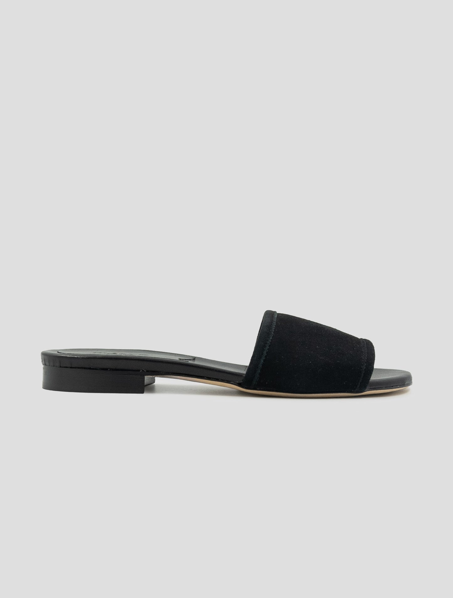 Kiton Black Leather Leather Suede Sandals