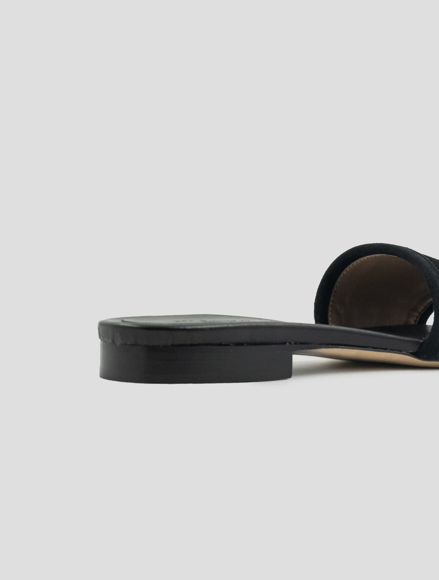 Kiton Black Leather Leather Suede Sandals