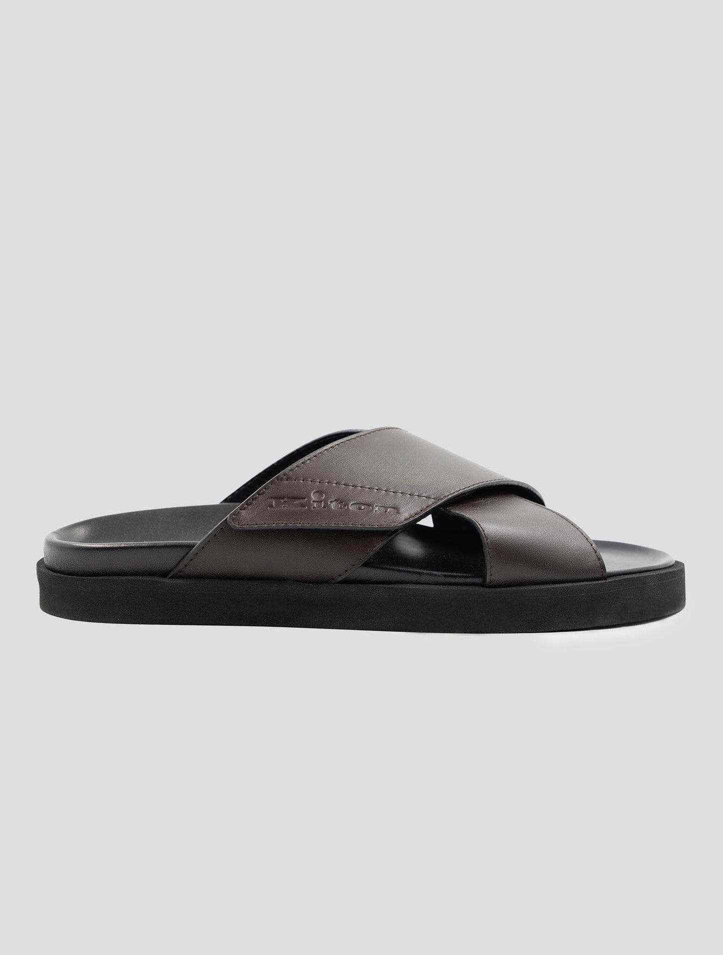 Kiton Brown Leather Sandals