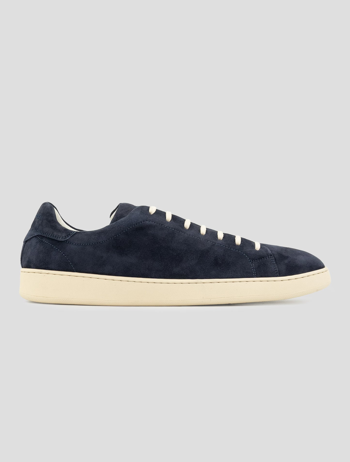 Kiton Blue Leather Suede Sneakers