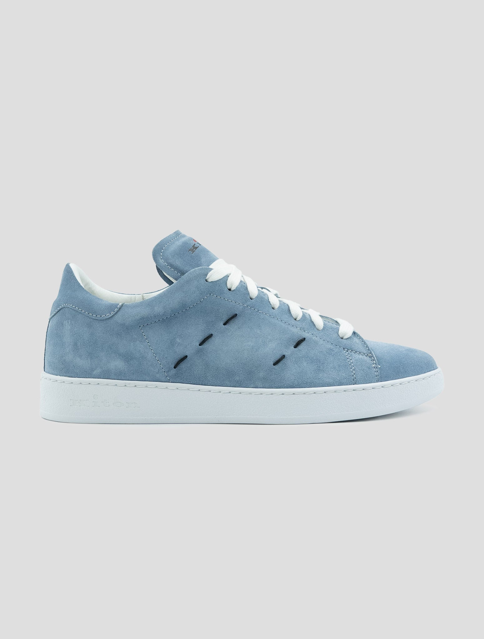 Kiton Light Blue Leather Sneakers