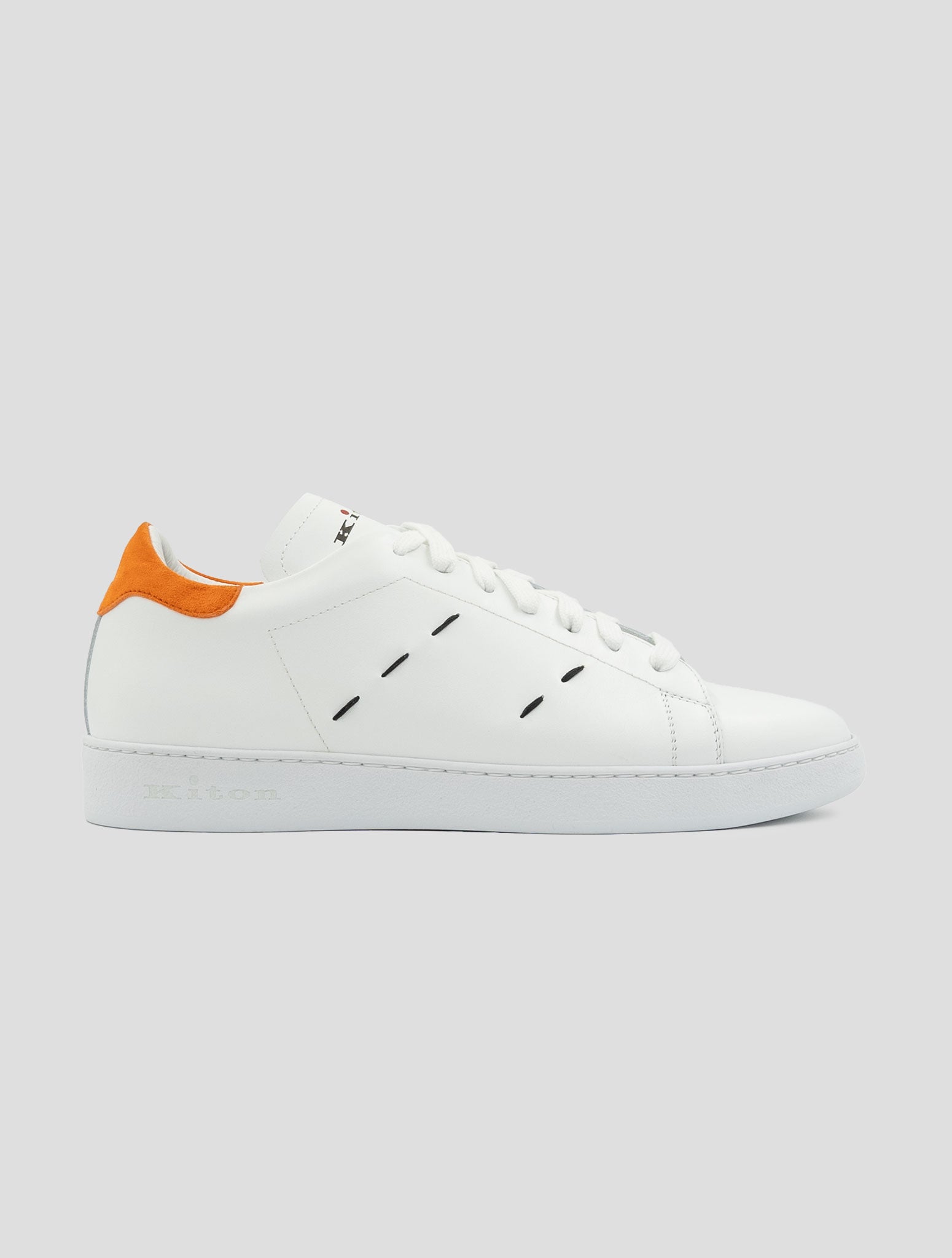 Kiton White Leather Sneakers