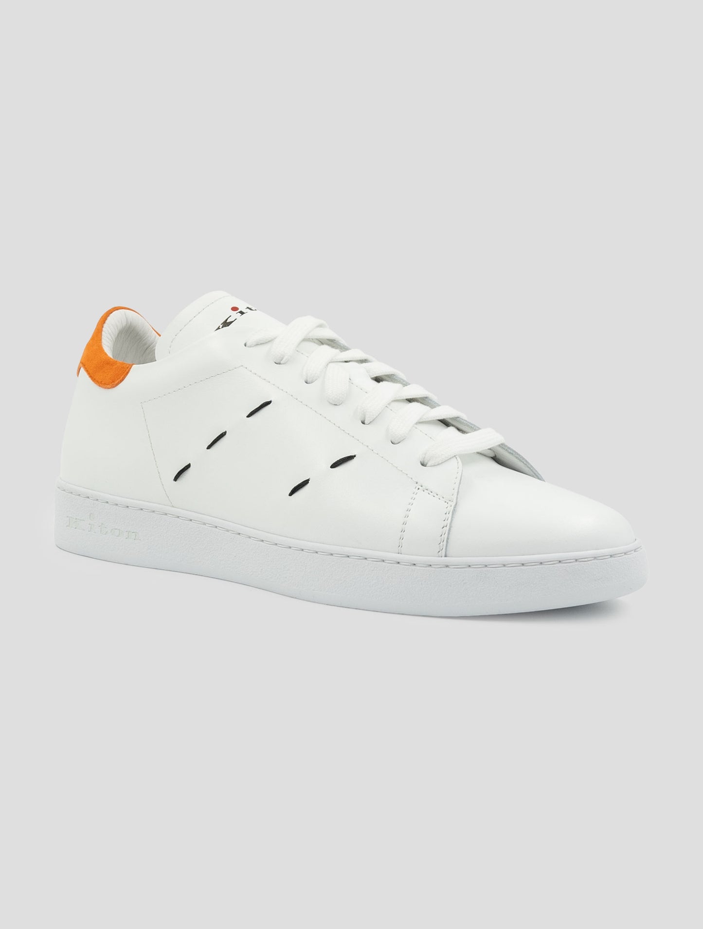 Kiton White Leather Sneakers