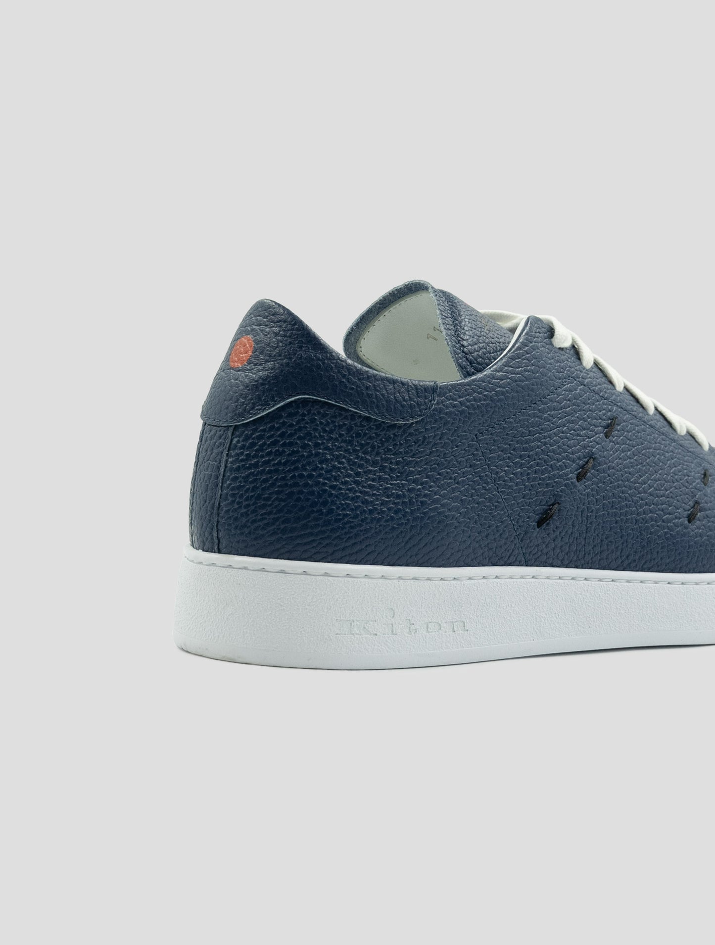 Kiton Blue Leather Sneakers
