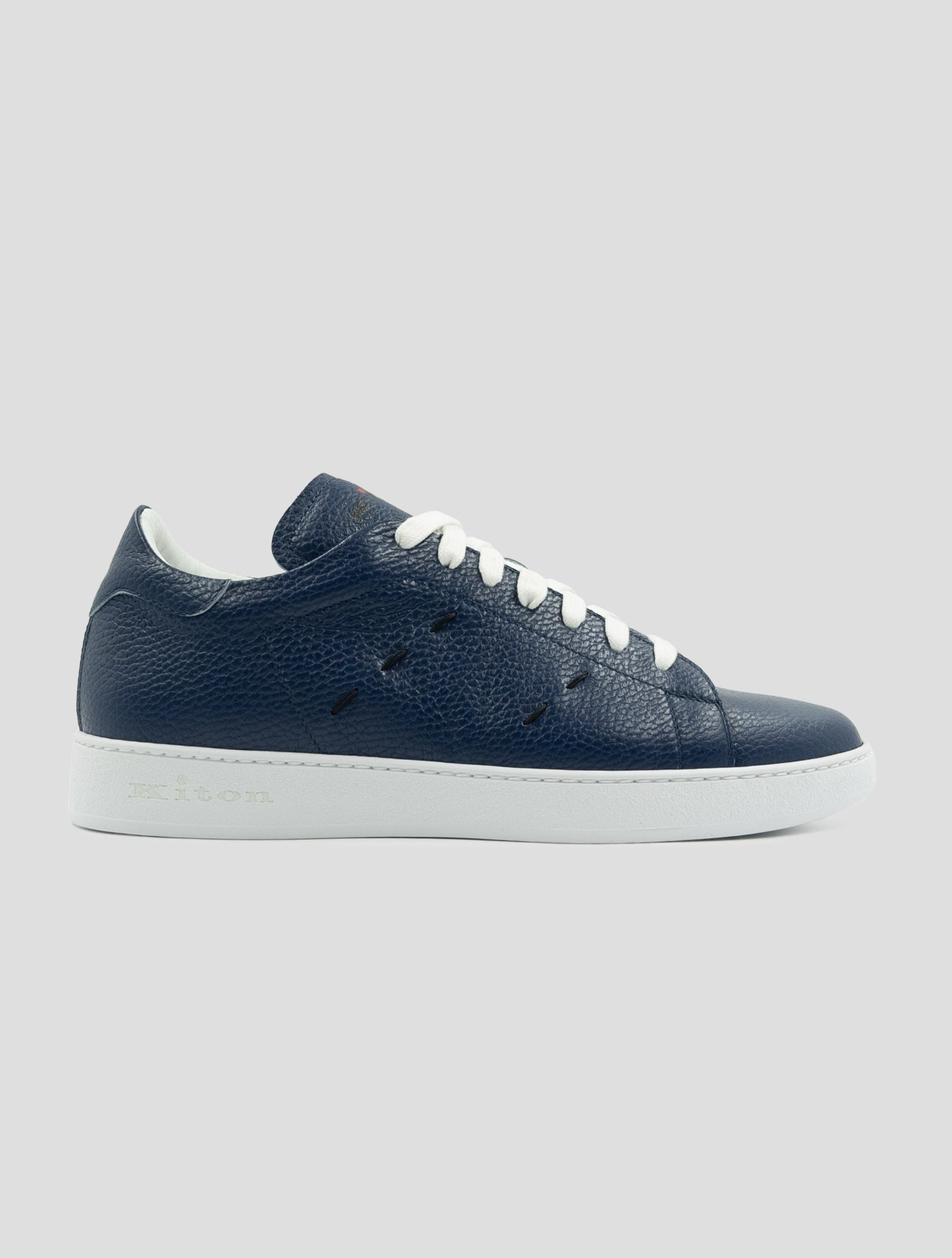 Kiton Blue Leather Sneakers