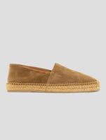 Kiton Beige Leather Suede Espadrillas
