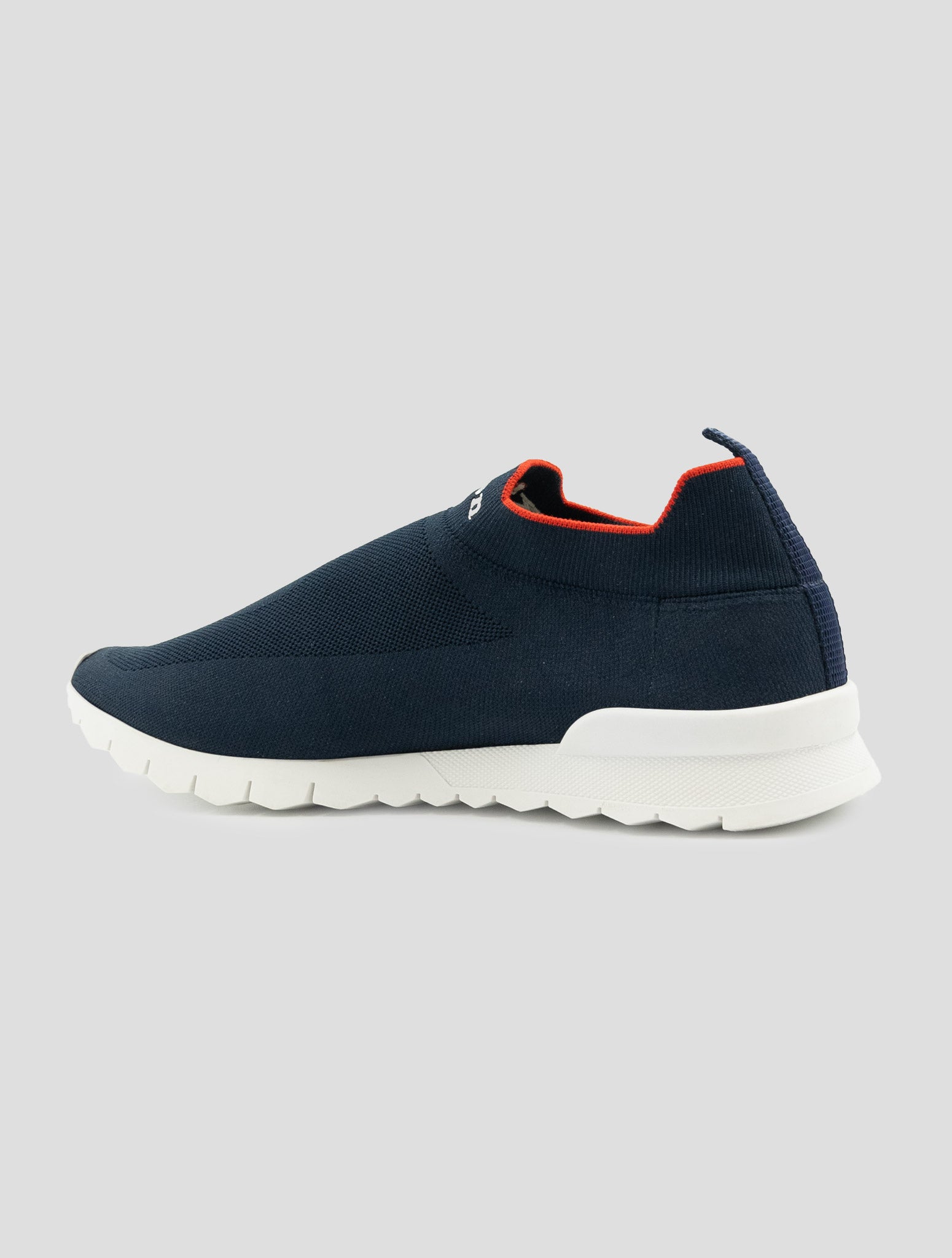 Kiton Blue Cotton Ea Sneakers
