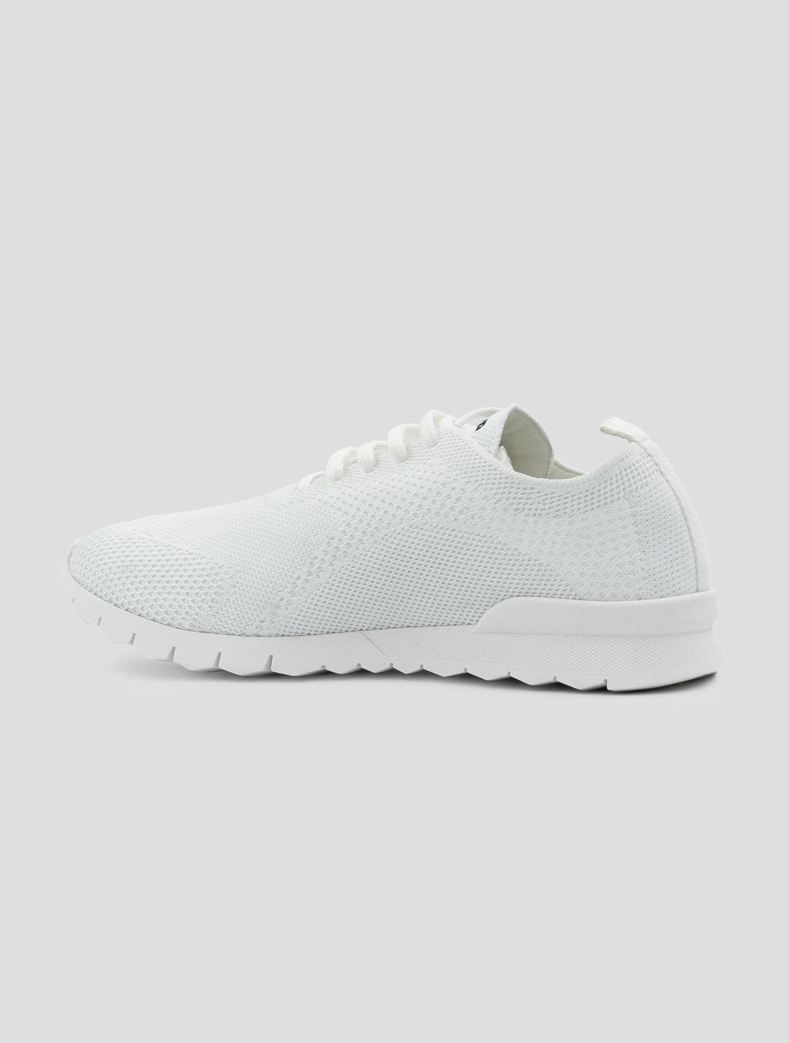 Kiton White Cotton Ea Sneakers