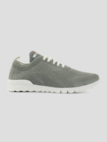 Kiton Gray Cotton Ea Sneakers