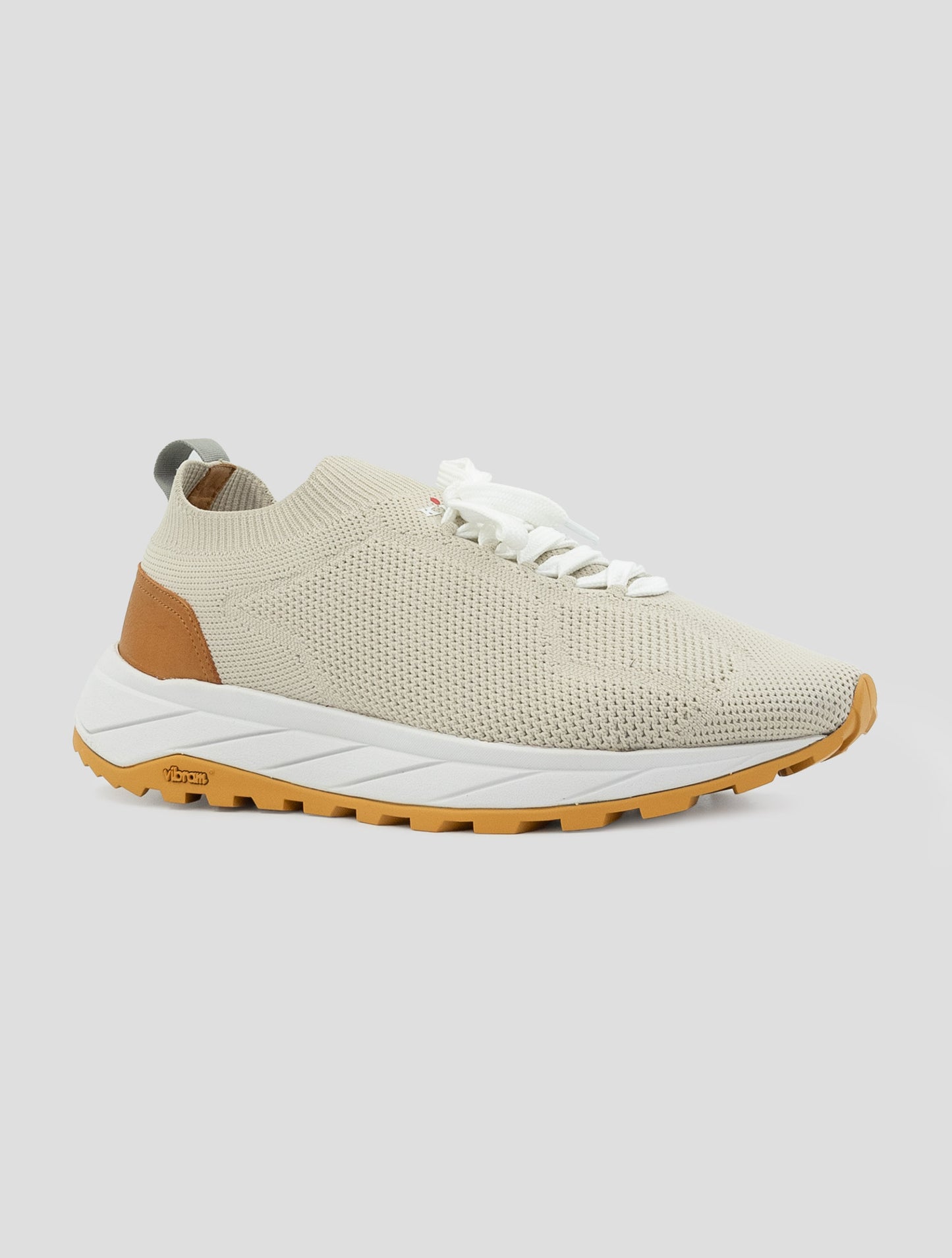 Kiton Beige Pl Tpu Wool Sneakers