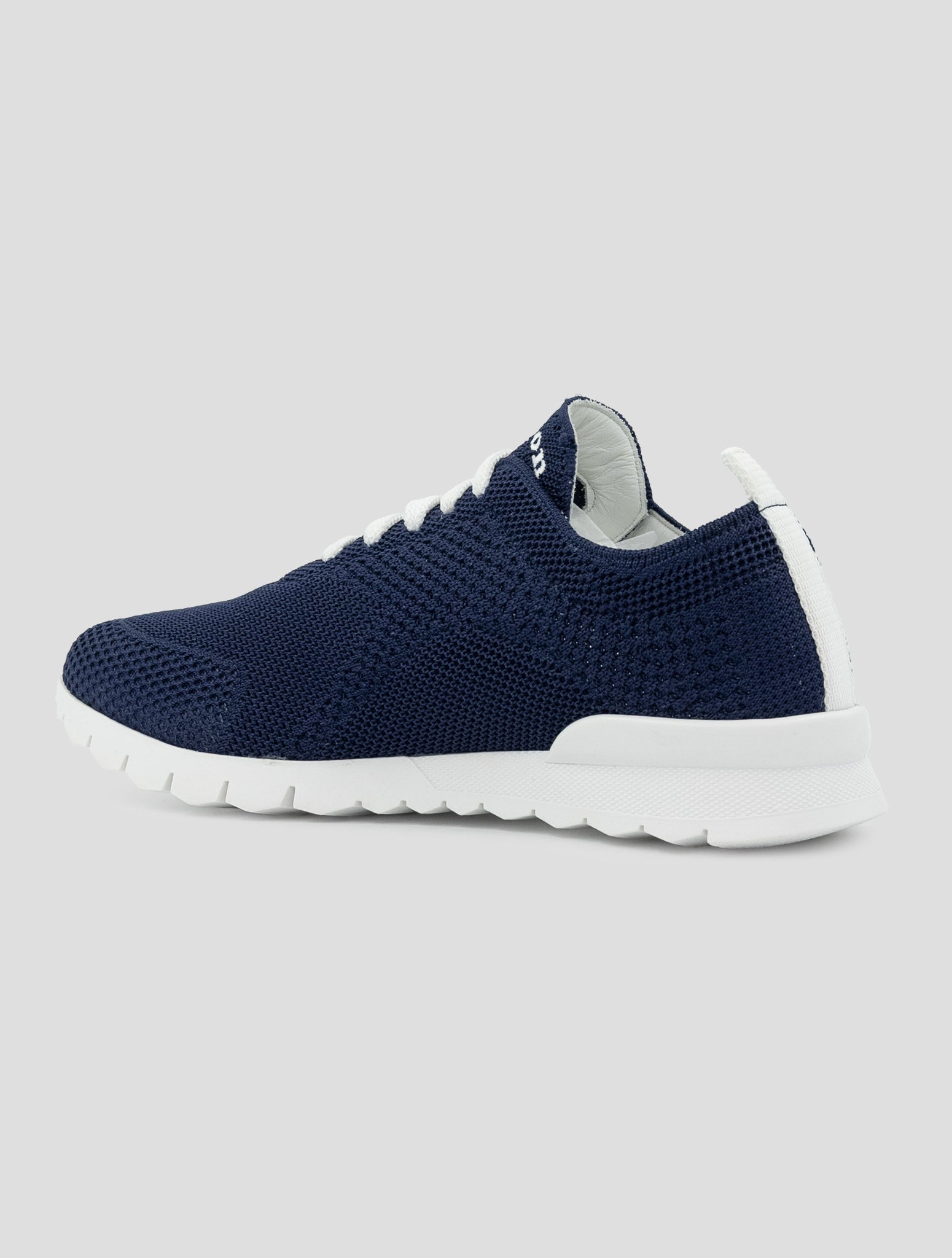 Kiton Blue Cotton Ea Sneakers