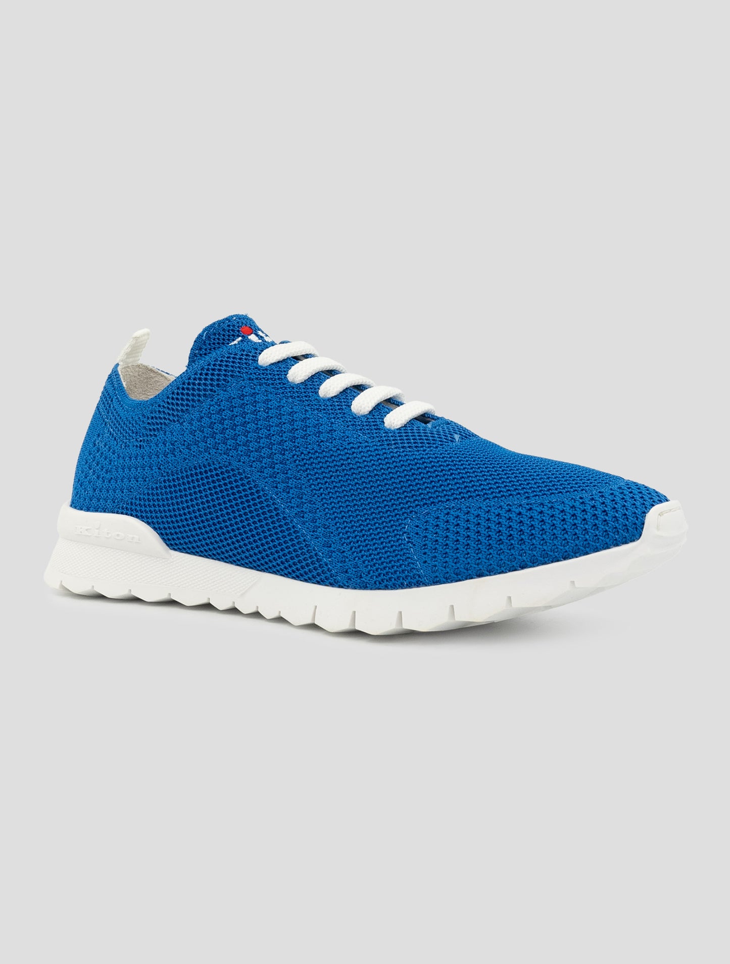 Kiton Blue Cotton Ea Sneakers