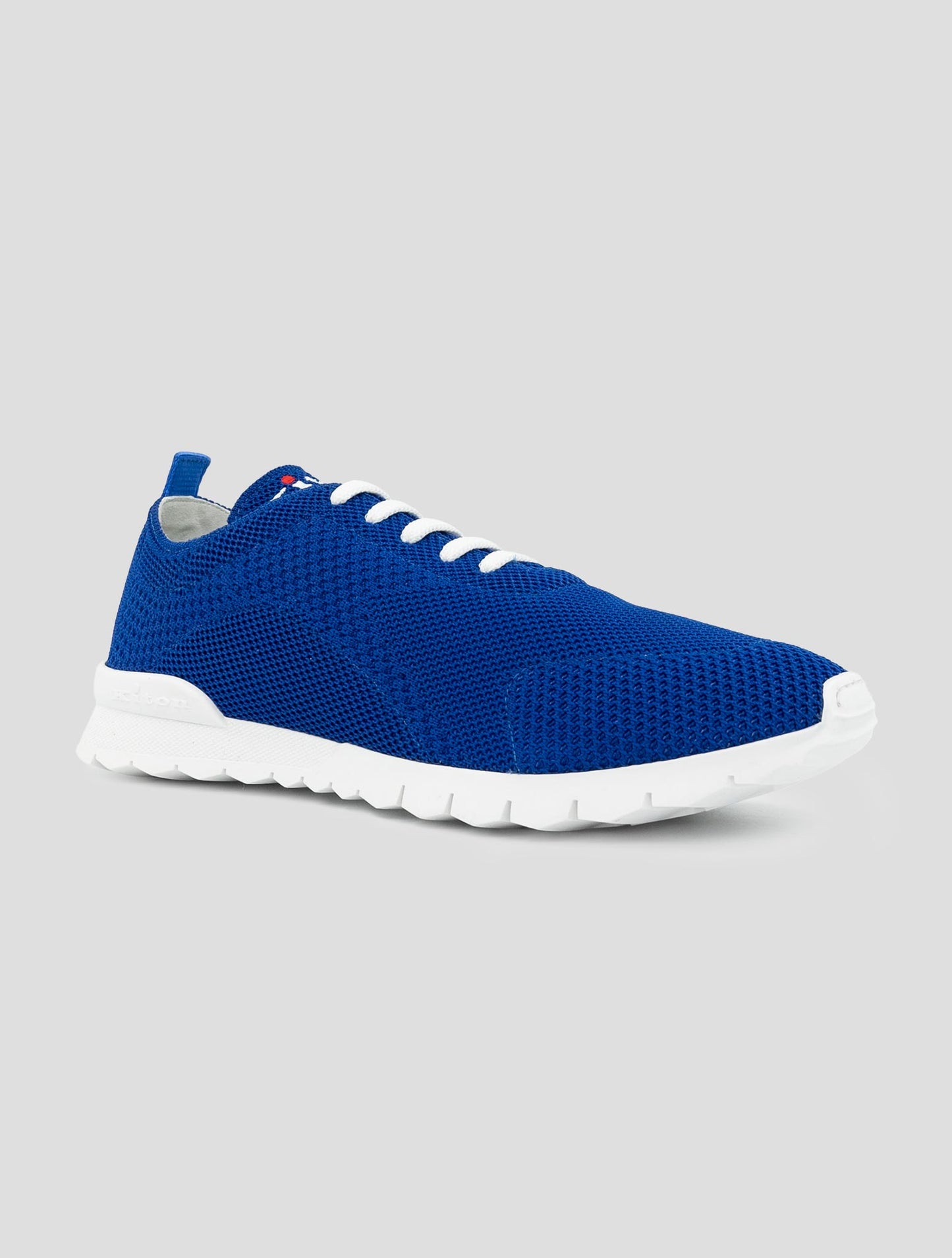 Kiton Blue Cotton Ea Sneakers