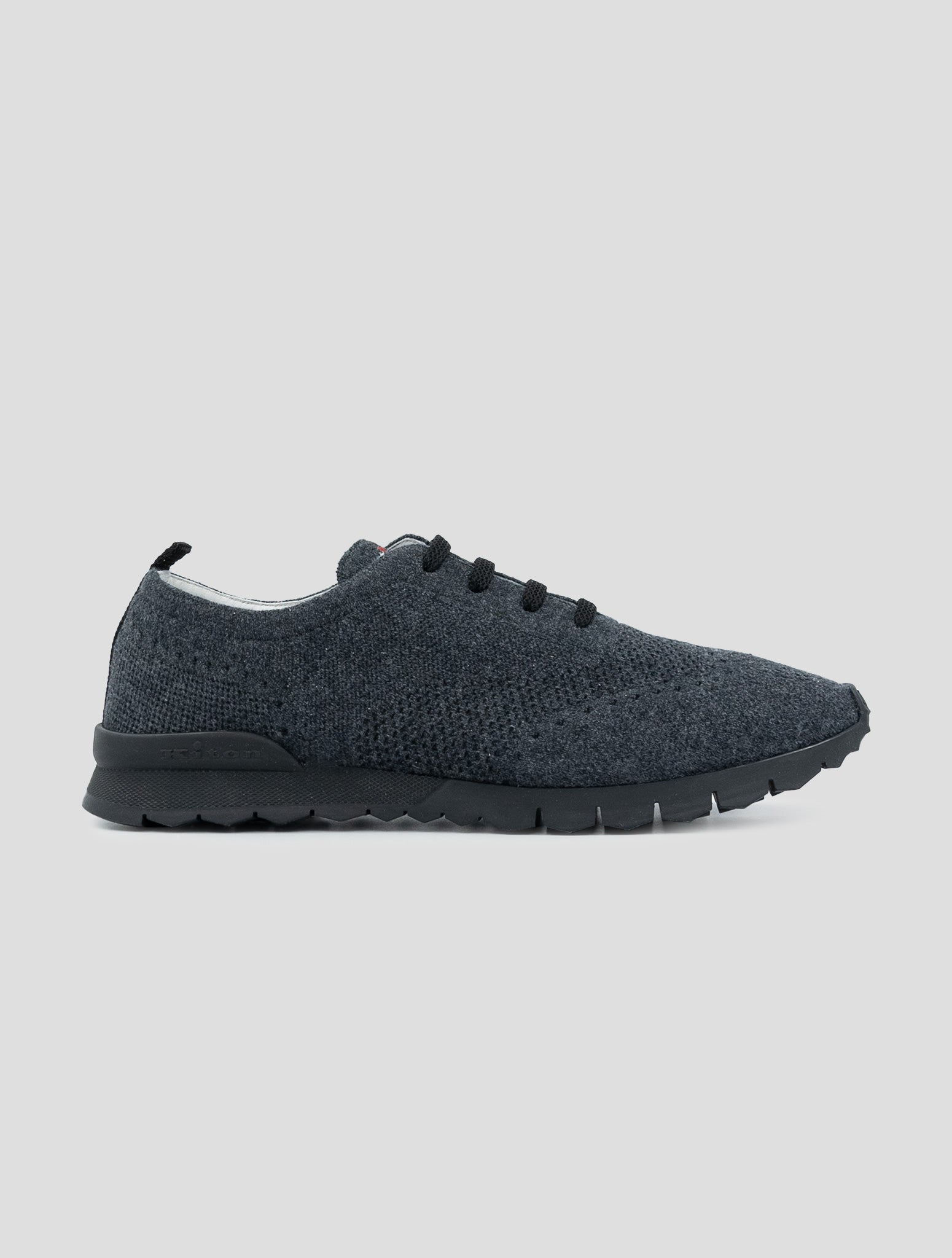Kiton Gray Cashmere Sneakers