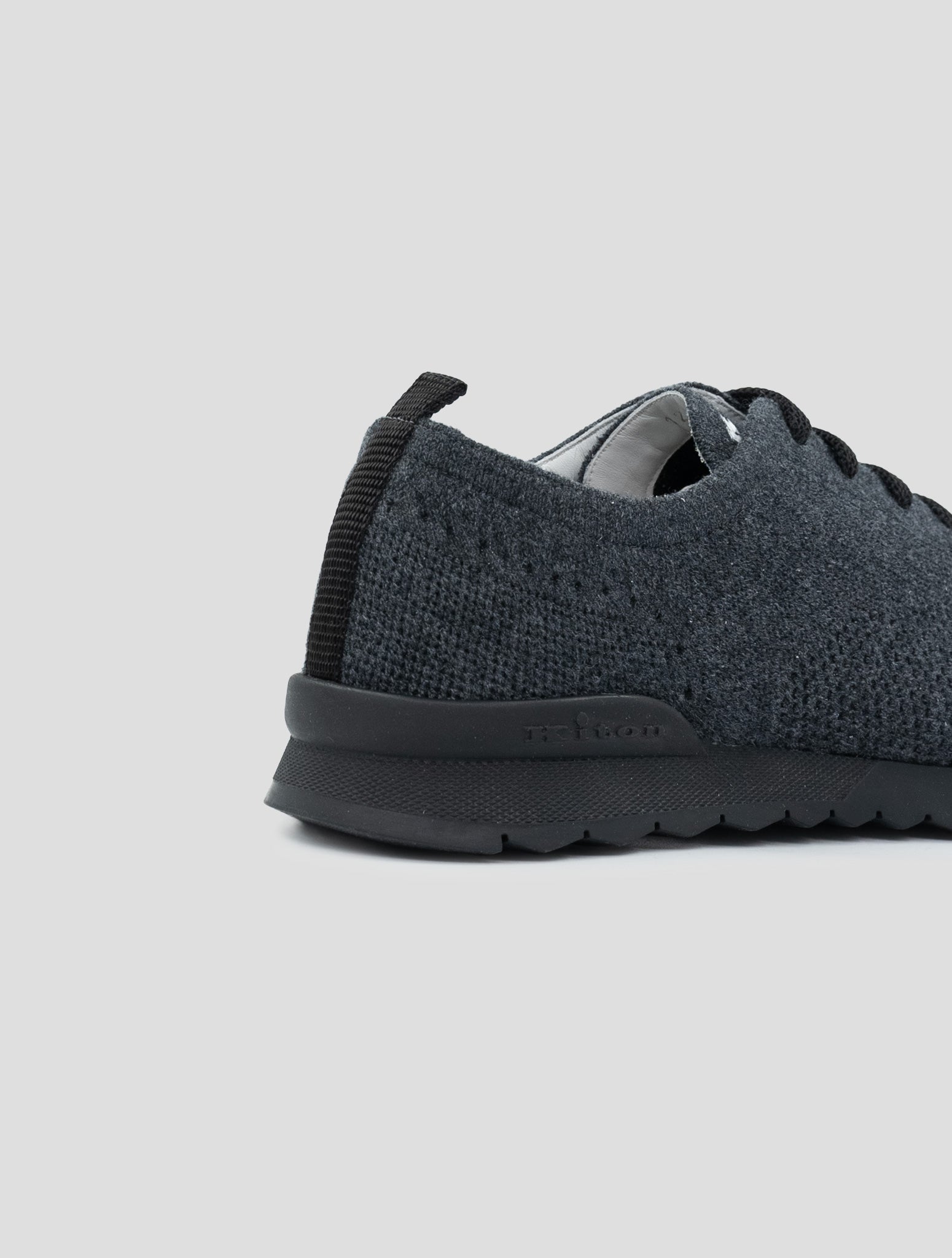 Kiton Gray Cashmere Sneakers