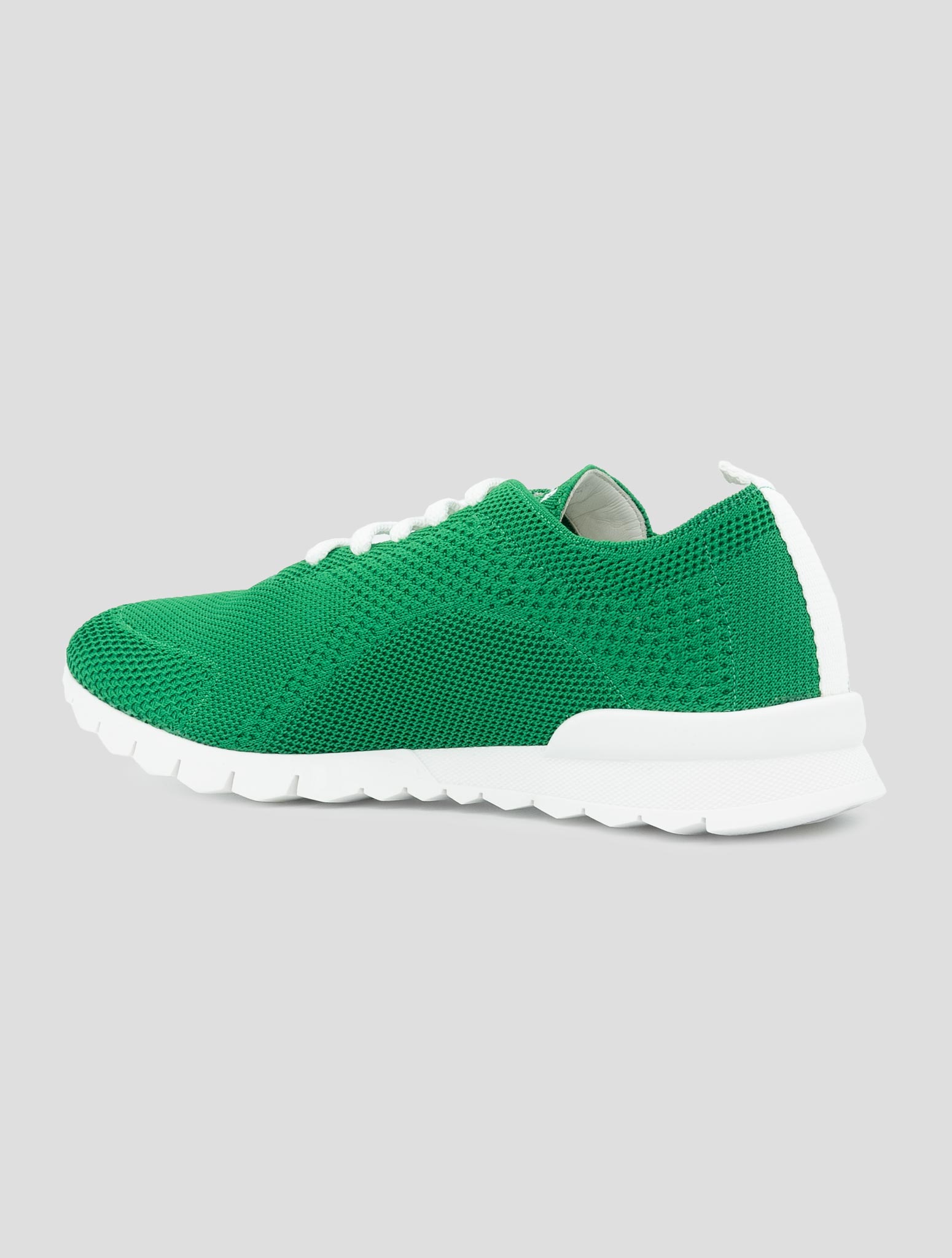 Kiton Green Cotton Ea Sneakers