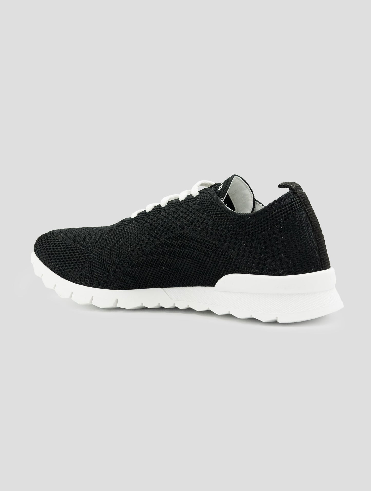 Kiton Black Cotton Ea Sneakers