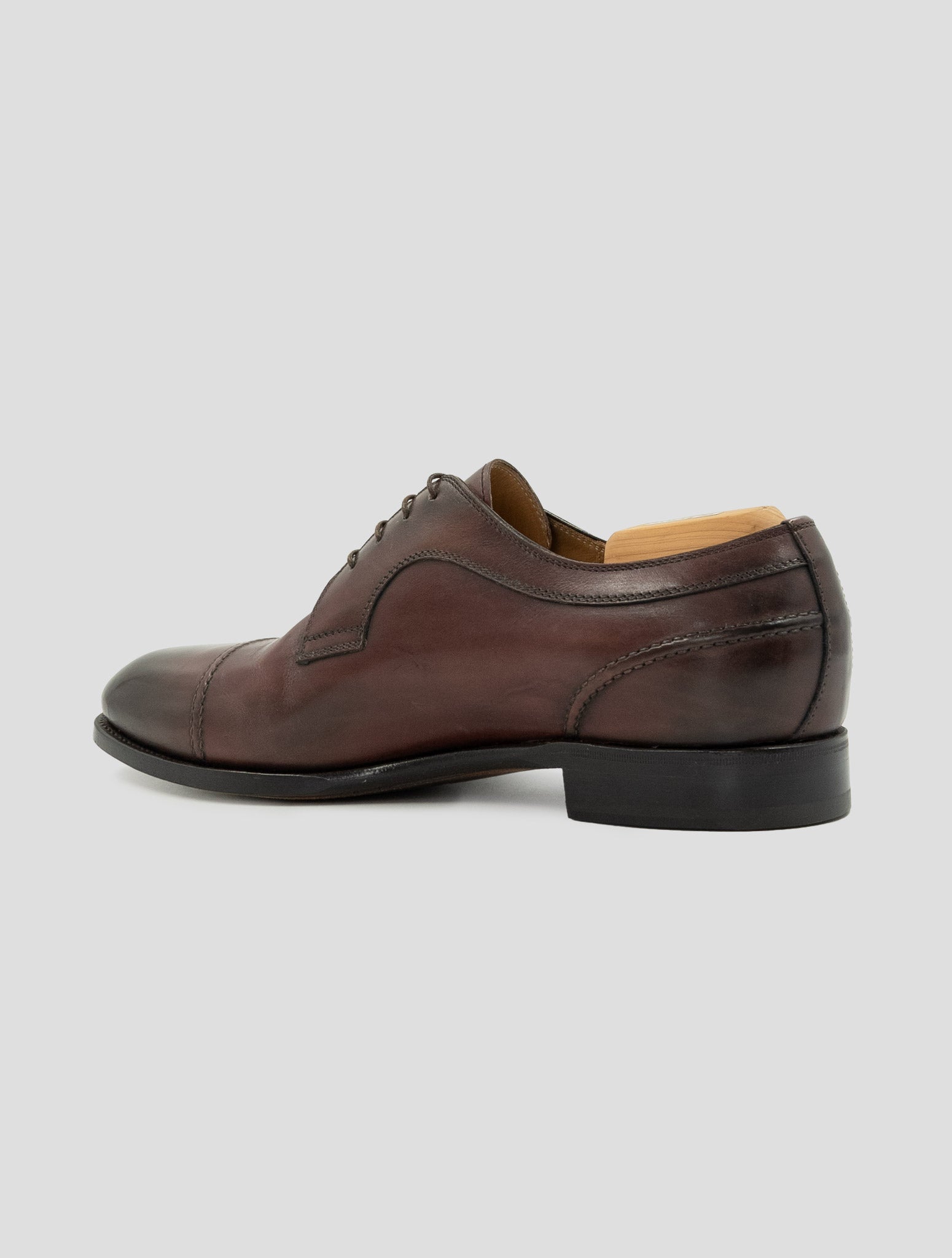 Kiton Brown Leather Dress Shoes