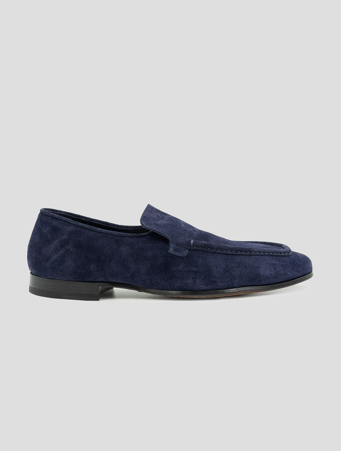 Kiton Blue Leather Loafers