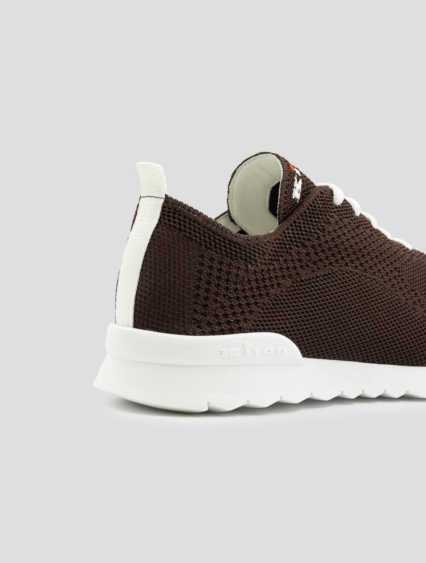 Kiton Brown Cotton Ea Sneakers