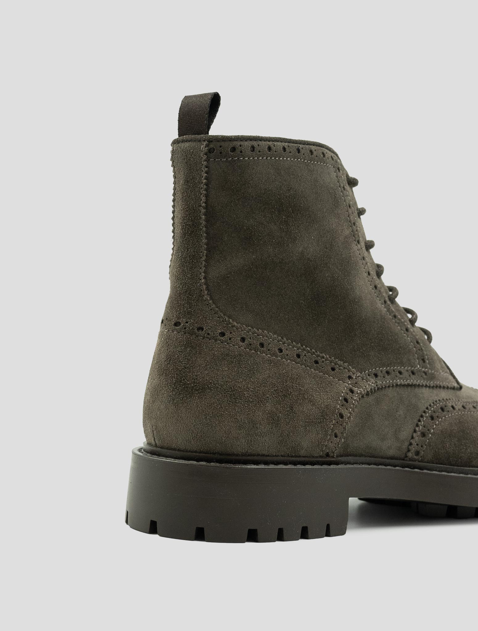Kiton Brown Leather Suede Boots