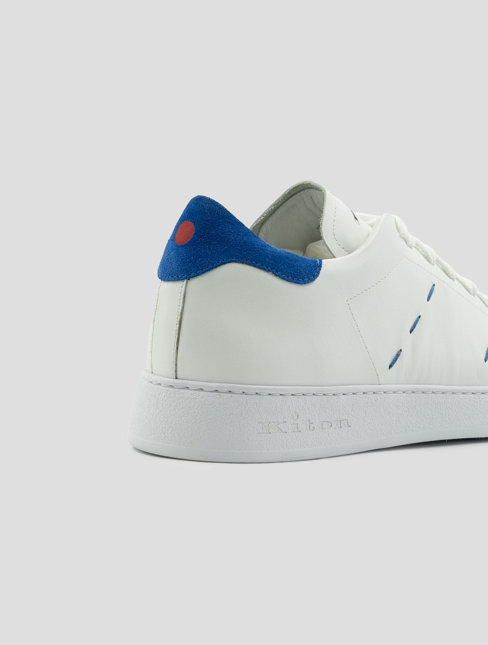 Kiton White Leather Sneakers