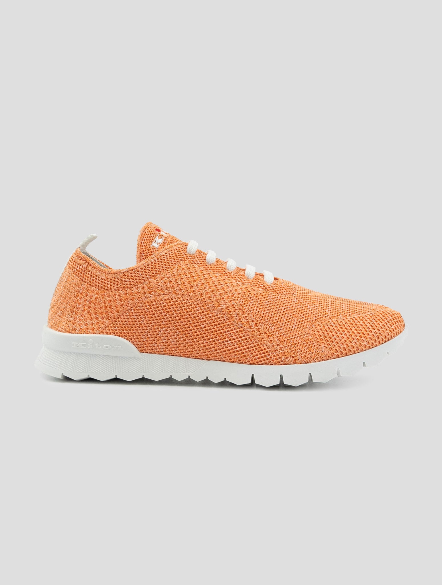 Kiton Orange Cotton Ea Sneakers