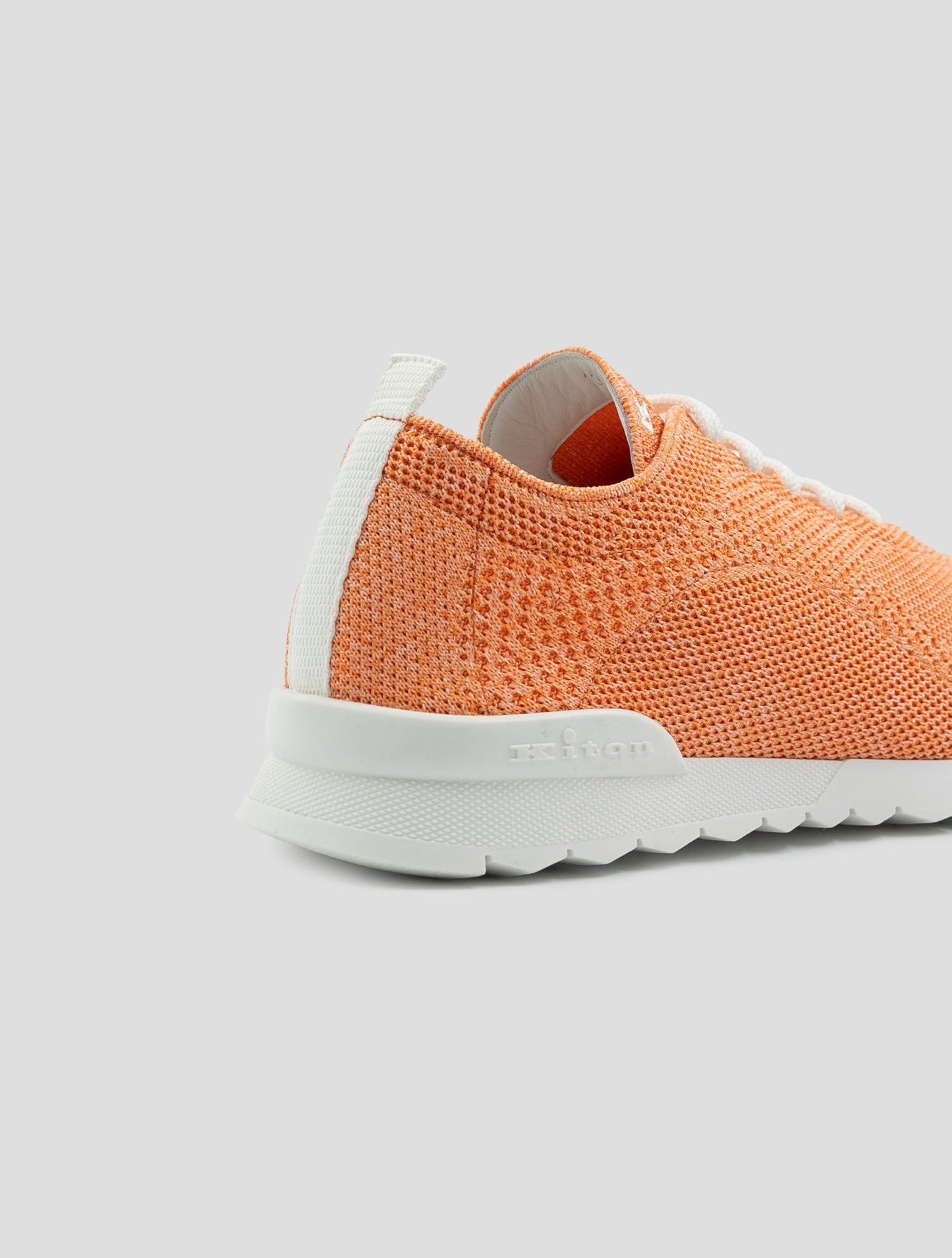 Kiton Orange Cotton Ea Sneakers
