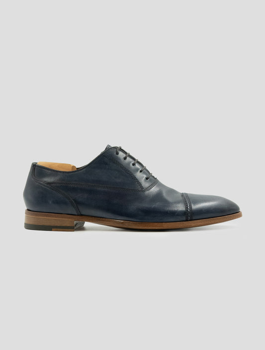 Kiton Blue Leather Dress Shoes