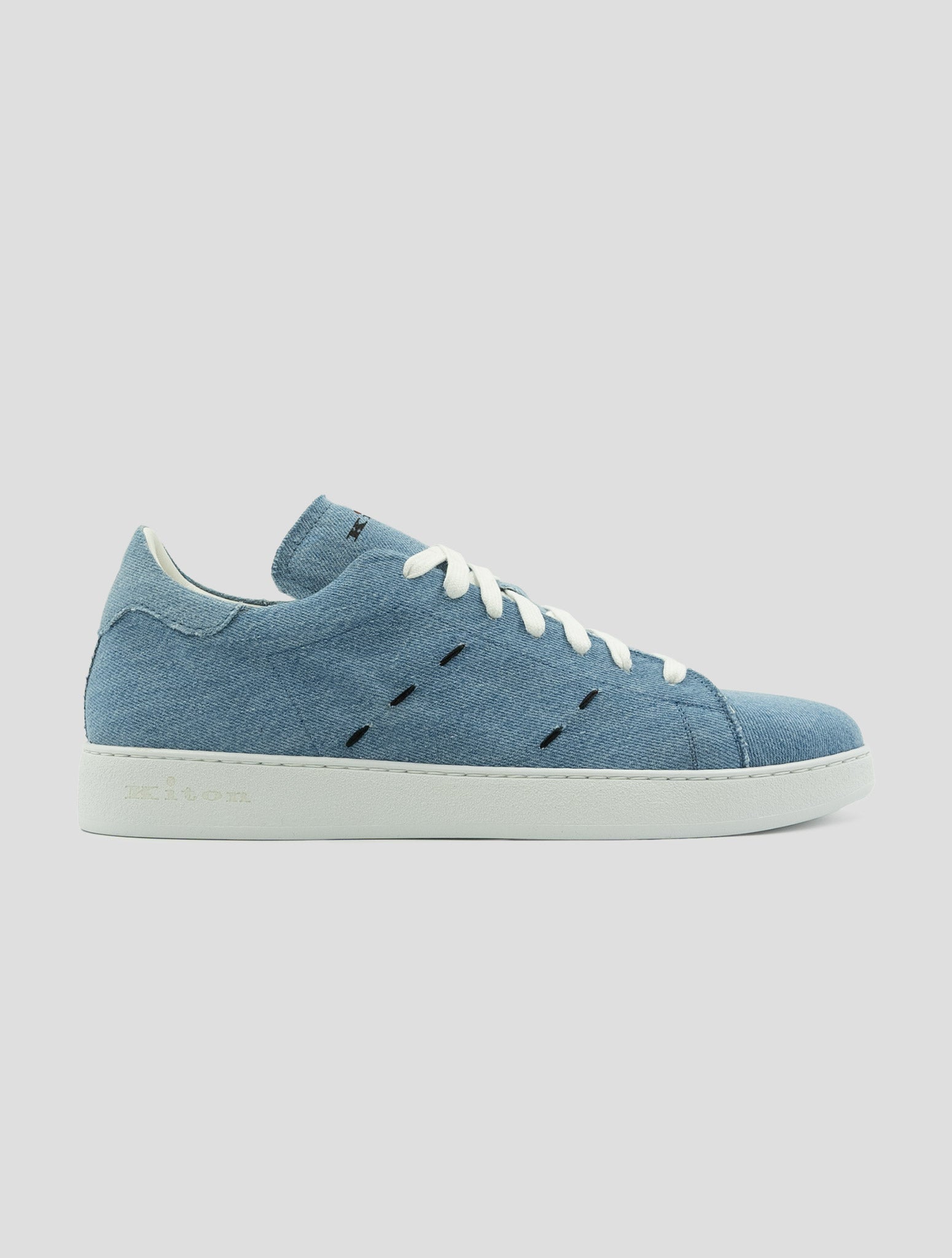 Kiton Denim Cotton Sneakers