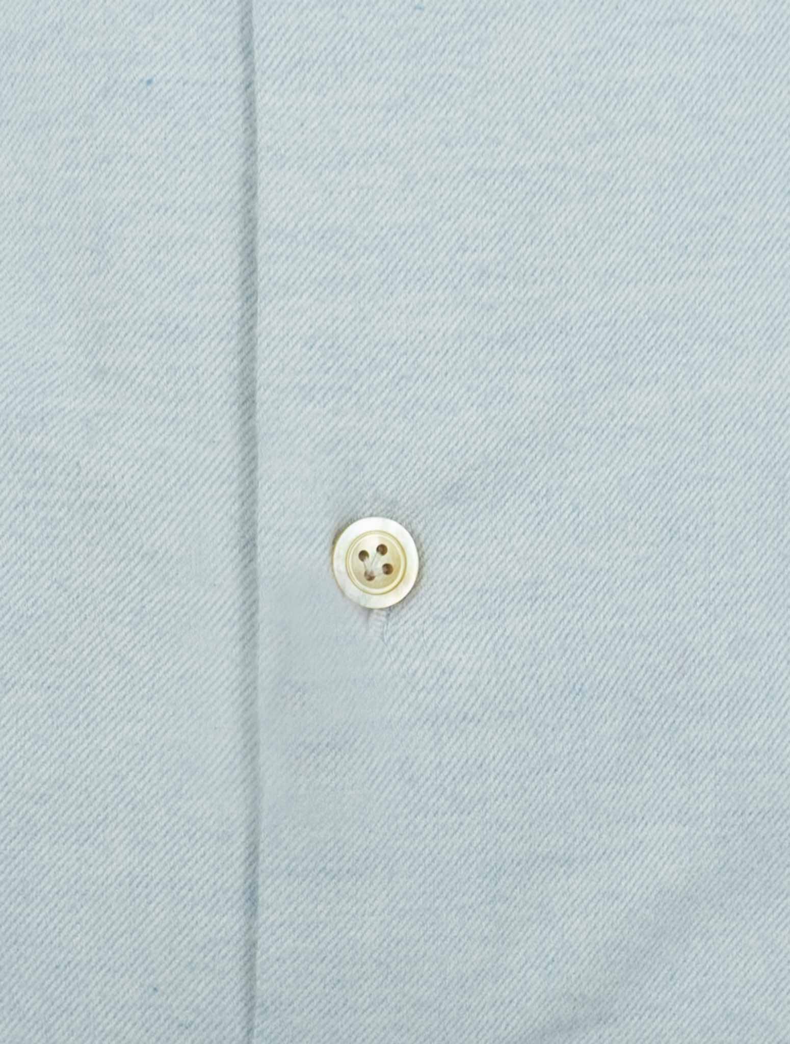 Kiton Light Blue Cotton Shirt