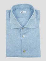 Kiton Light Blue Linen Shirt