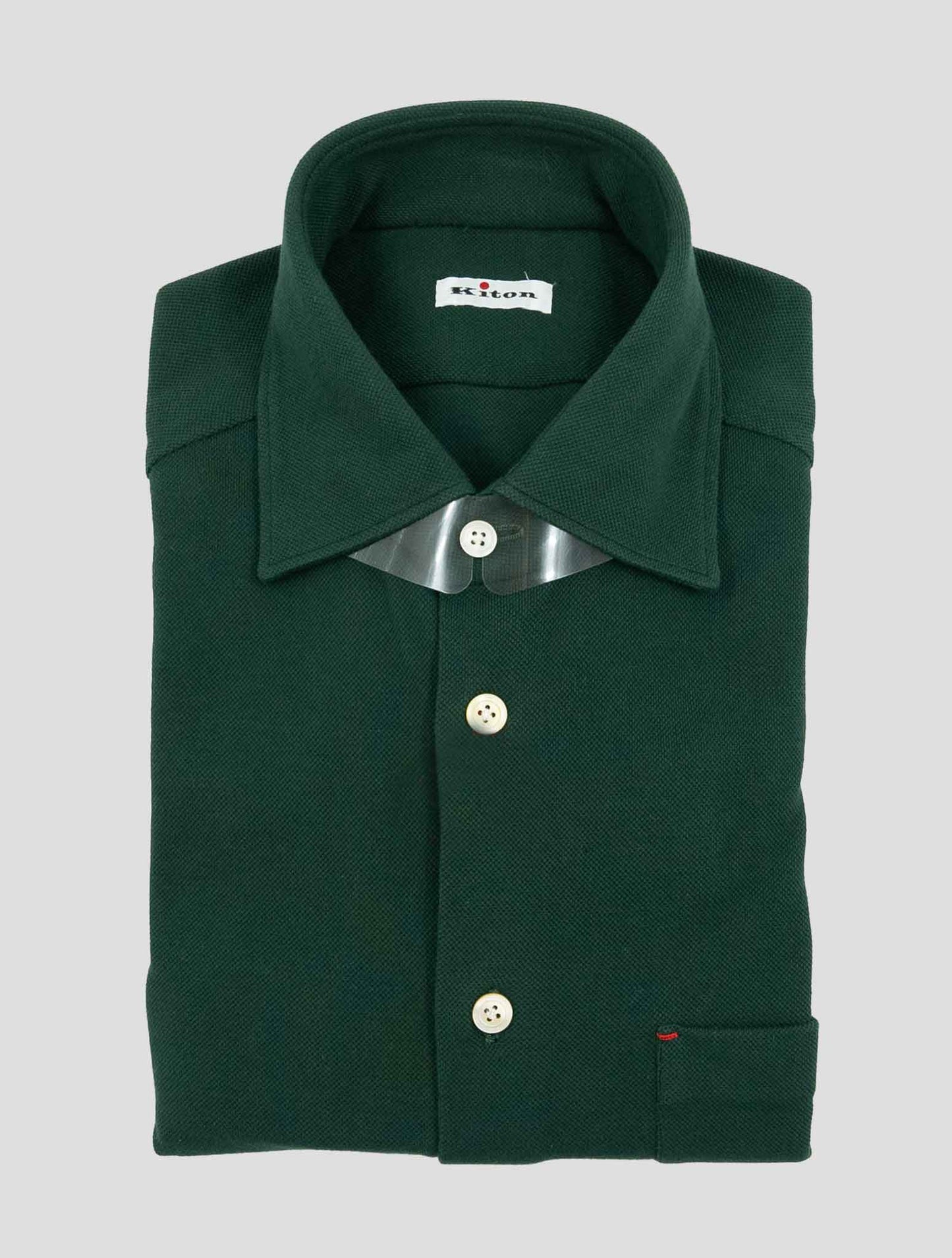 Kiton Black Lyocell Shirt