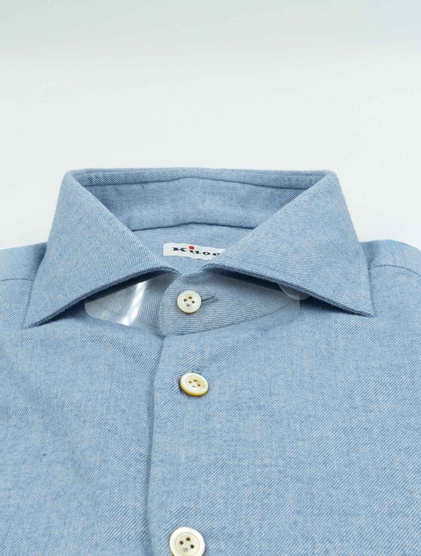 Kiton Light Blue Cotton Shirt