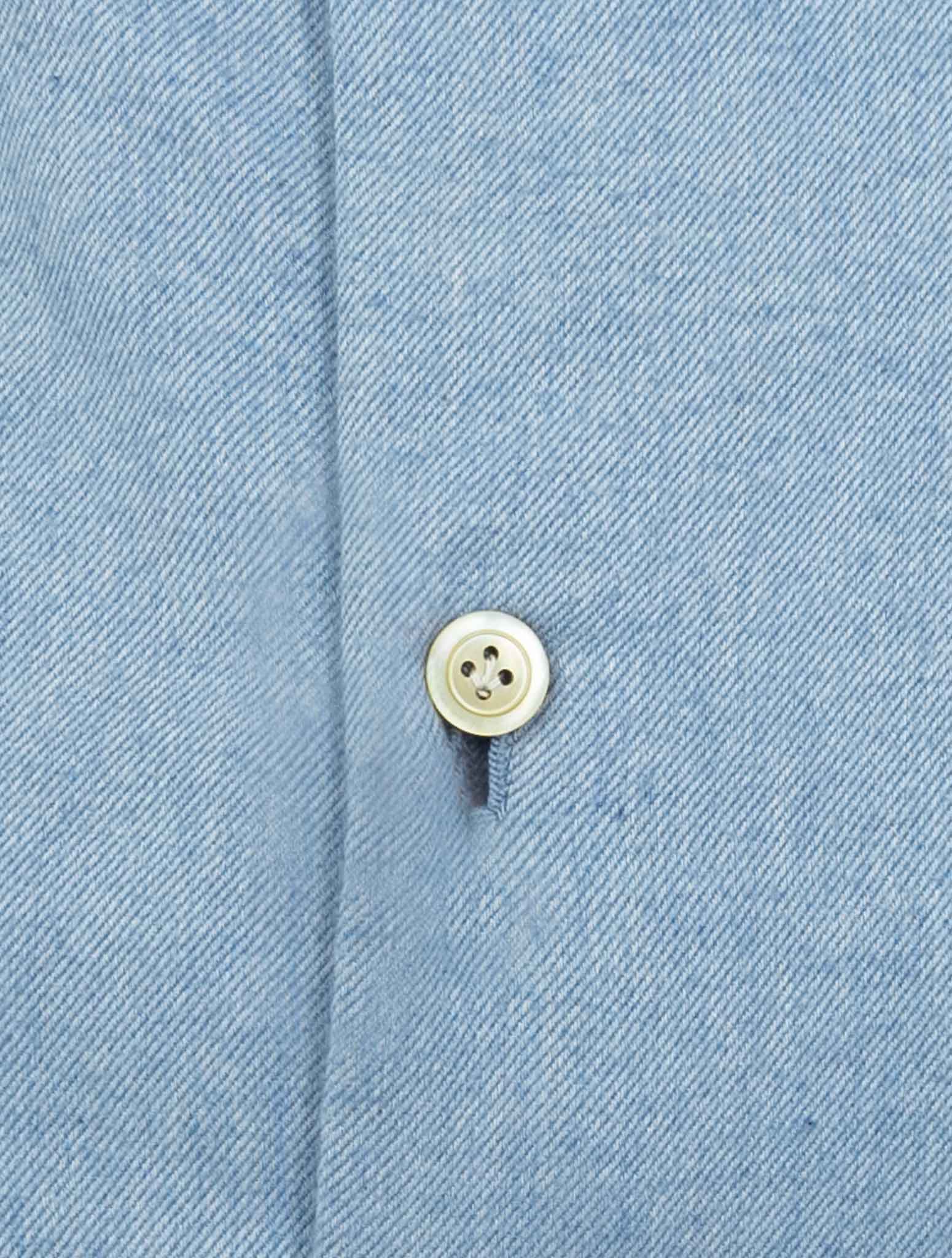 Kiton Light Blue Cotton Shirt