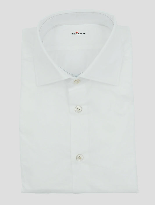 Kiton White Cotton Shirt