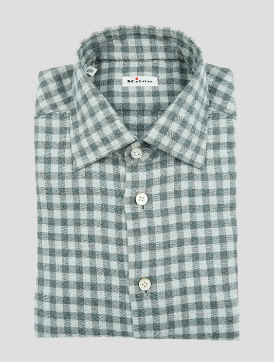 Kiton Gray Cotton Shirt