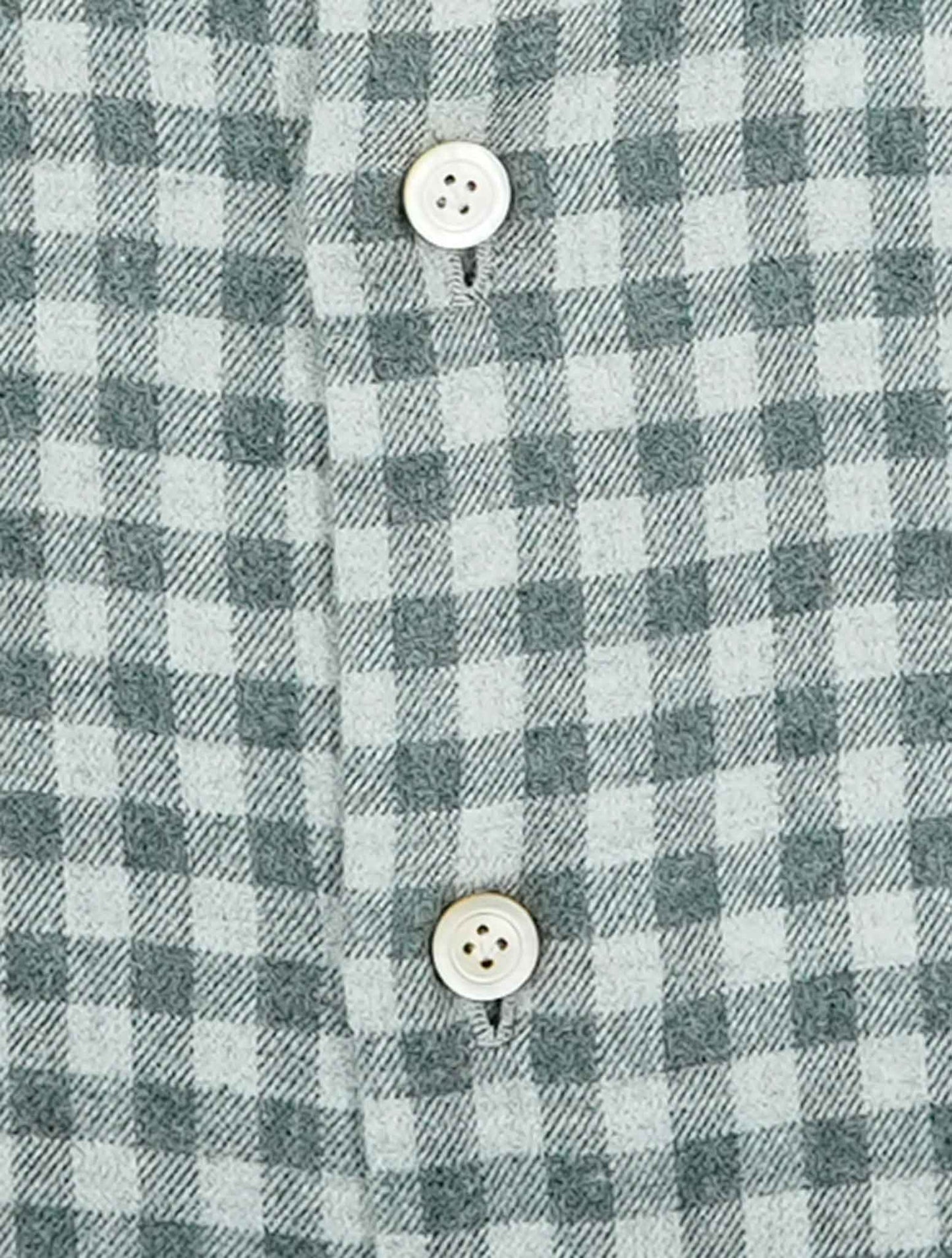 Kiton Gray Cotton Shirt