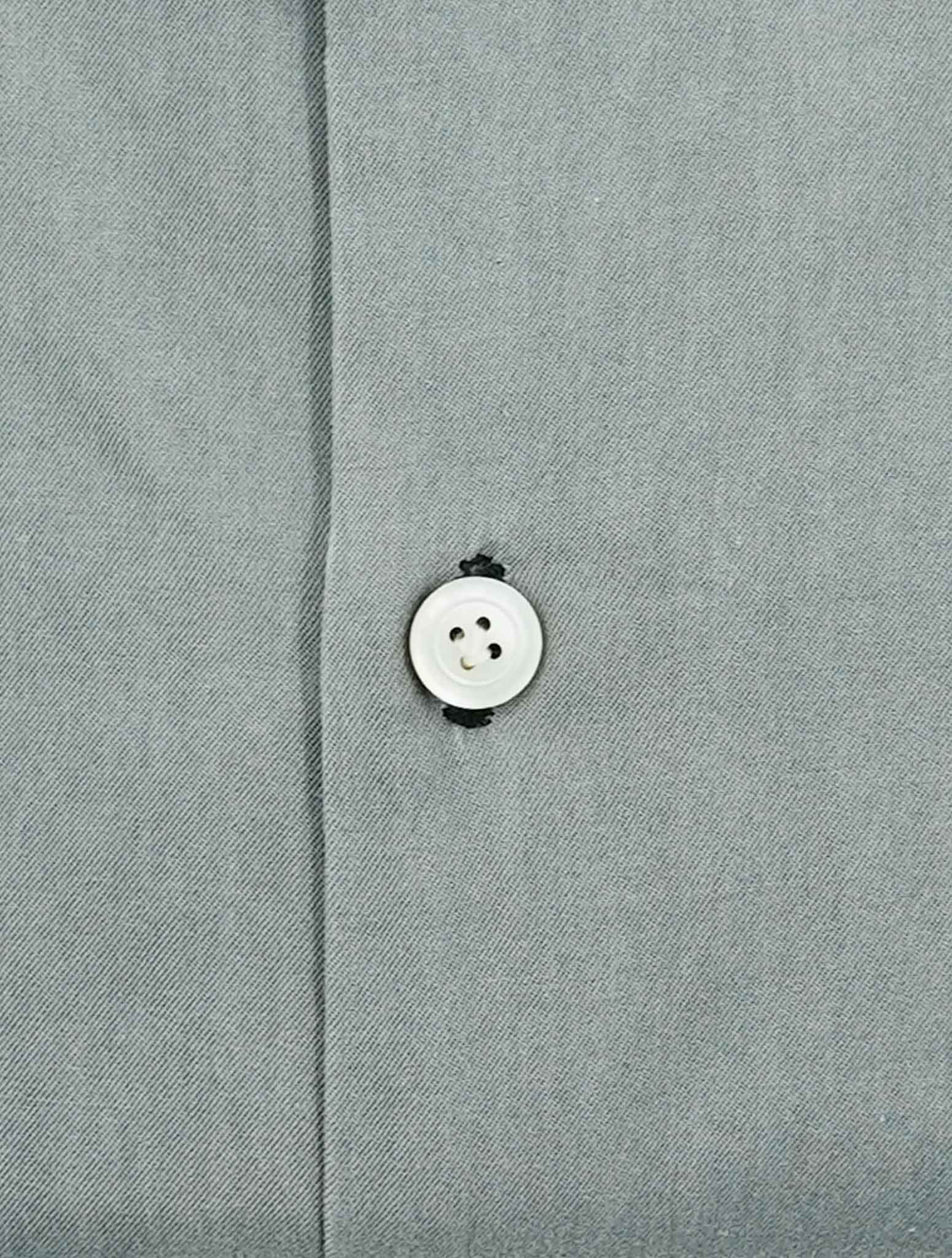 Kiton Gray Cotton Shirt