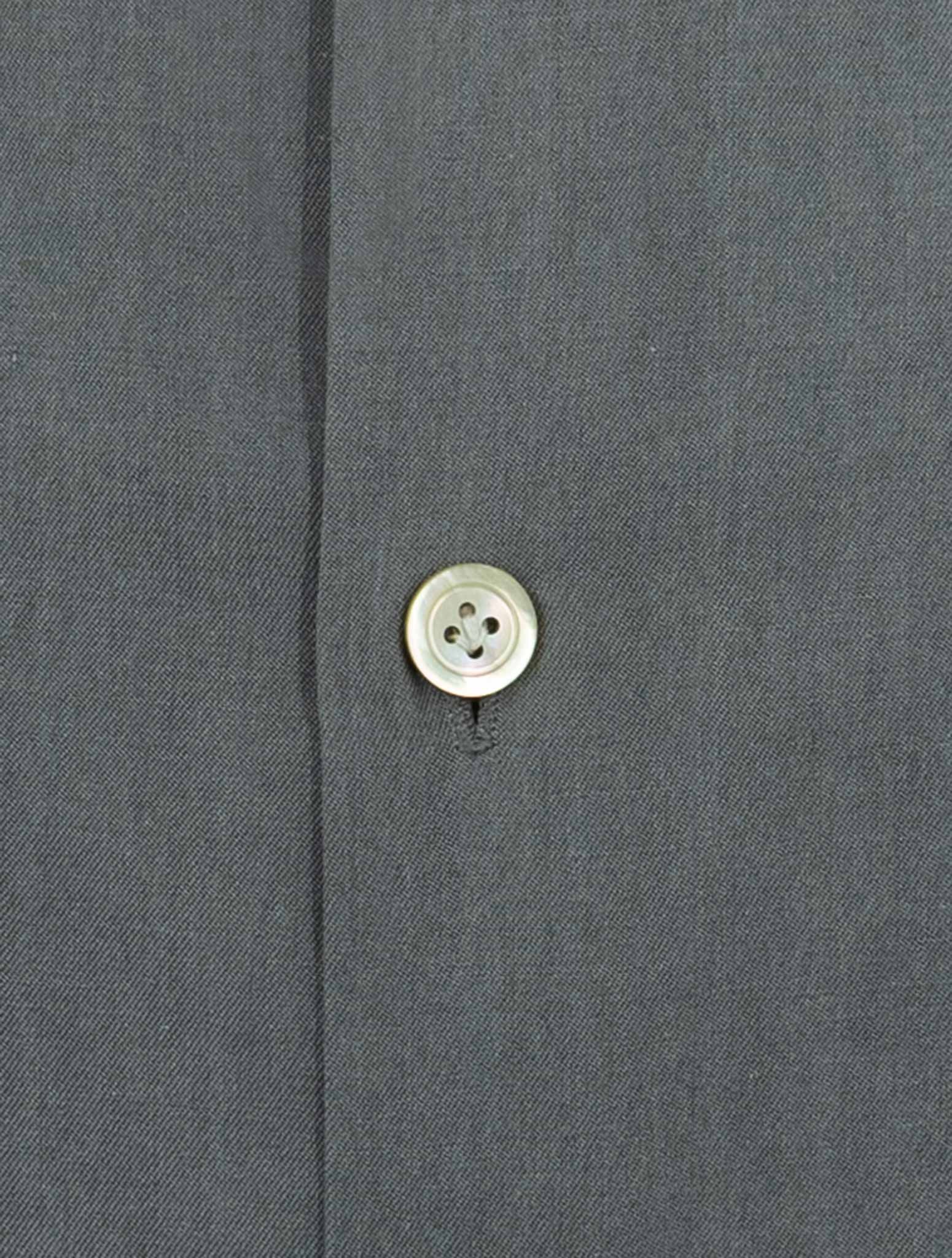 Kiton Gray Cotton Shirt