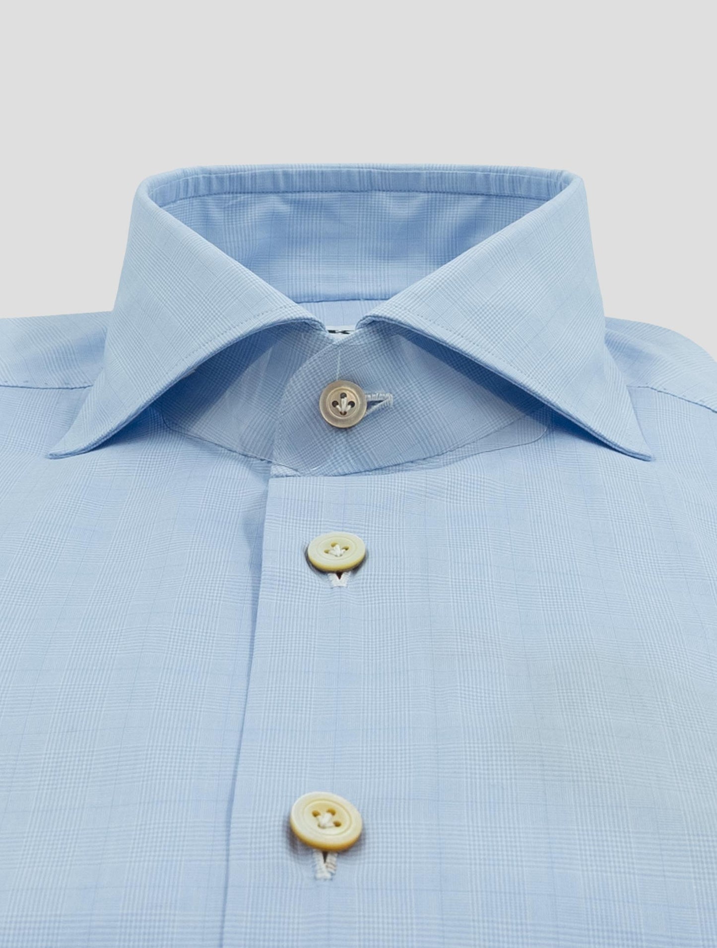 Kiton Light Blue Cotton Shirt