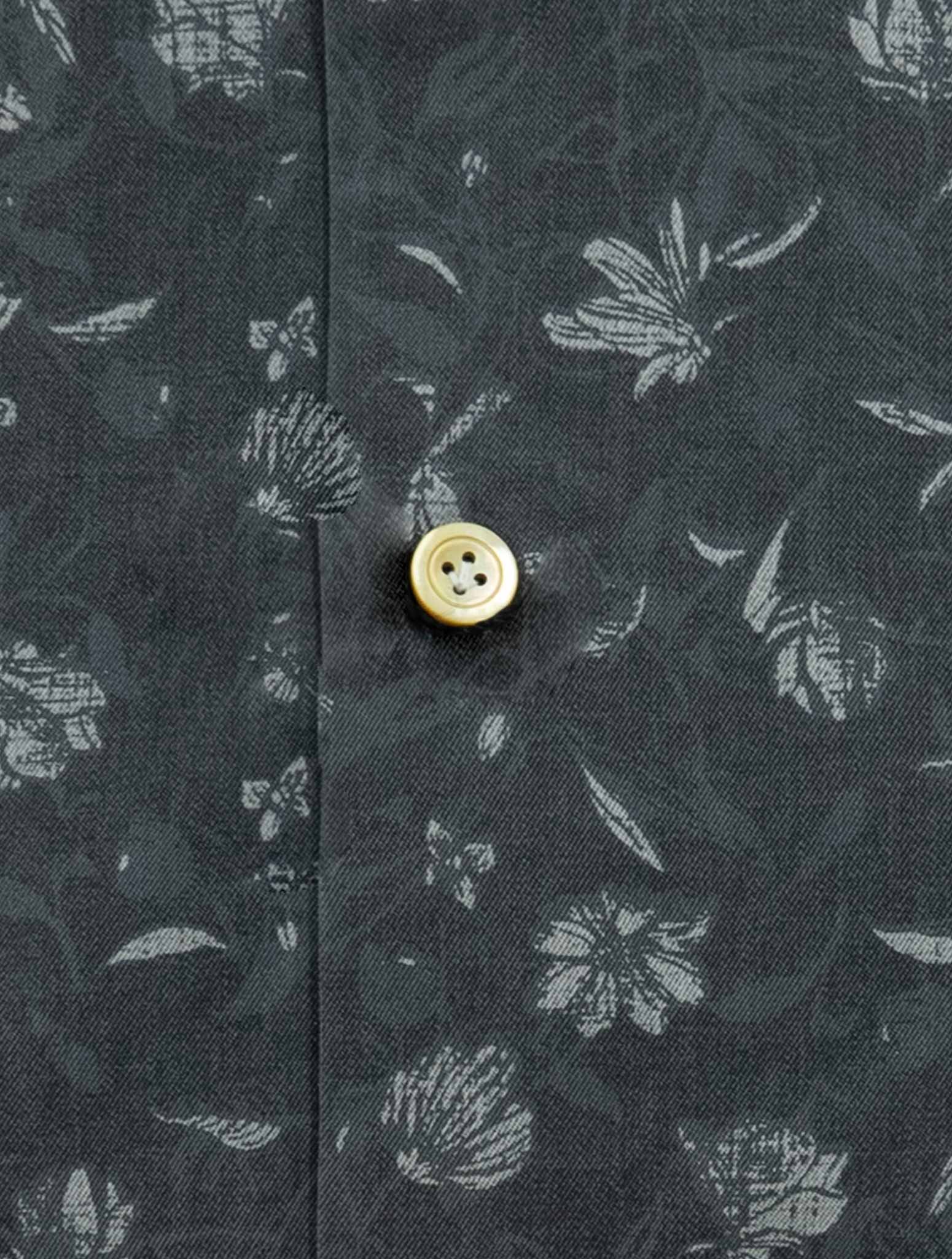 Kiton Gray Cotton Shirt