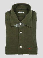Kiton Green Cotton Shirt